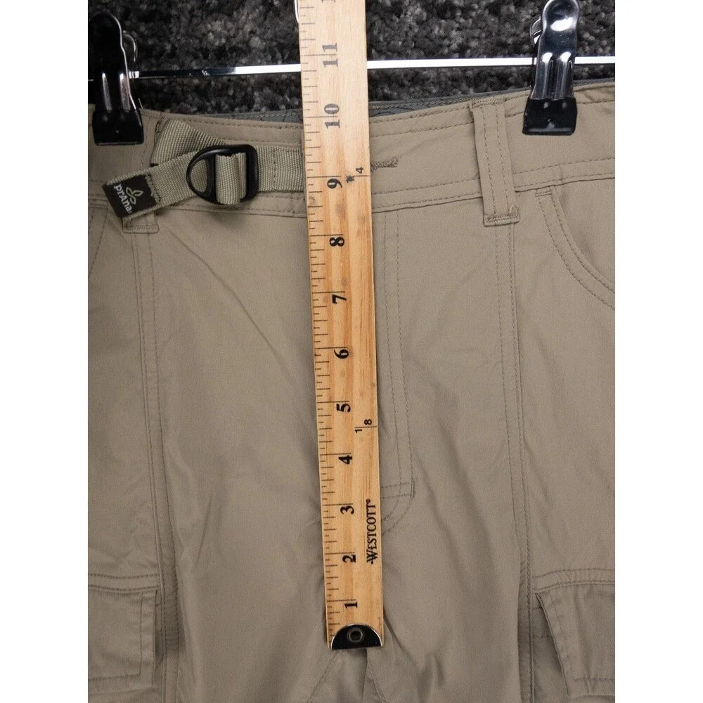 Prana Pants Mens 32x32 Actual 32x31 Beige Zion Cargo Belted Stretch Gorpcore - Picture 11 of 16